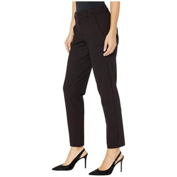 Liverpool Pants - Liverpool Cranberry/Black Plaid Dress Pants